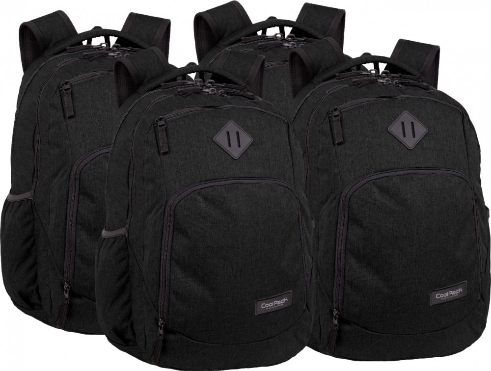 Ruksak Školský Mládežnícky CoolPack Čierny - Kolekcia Snow